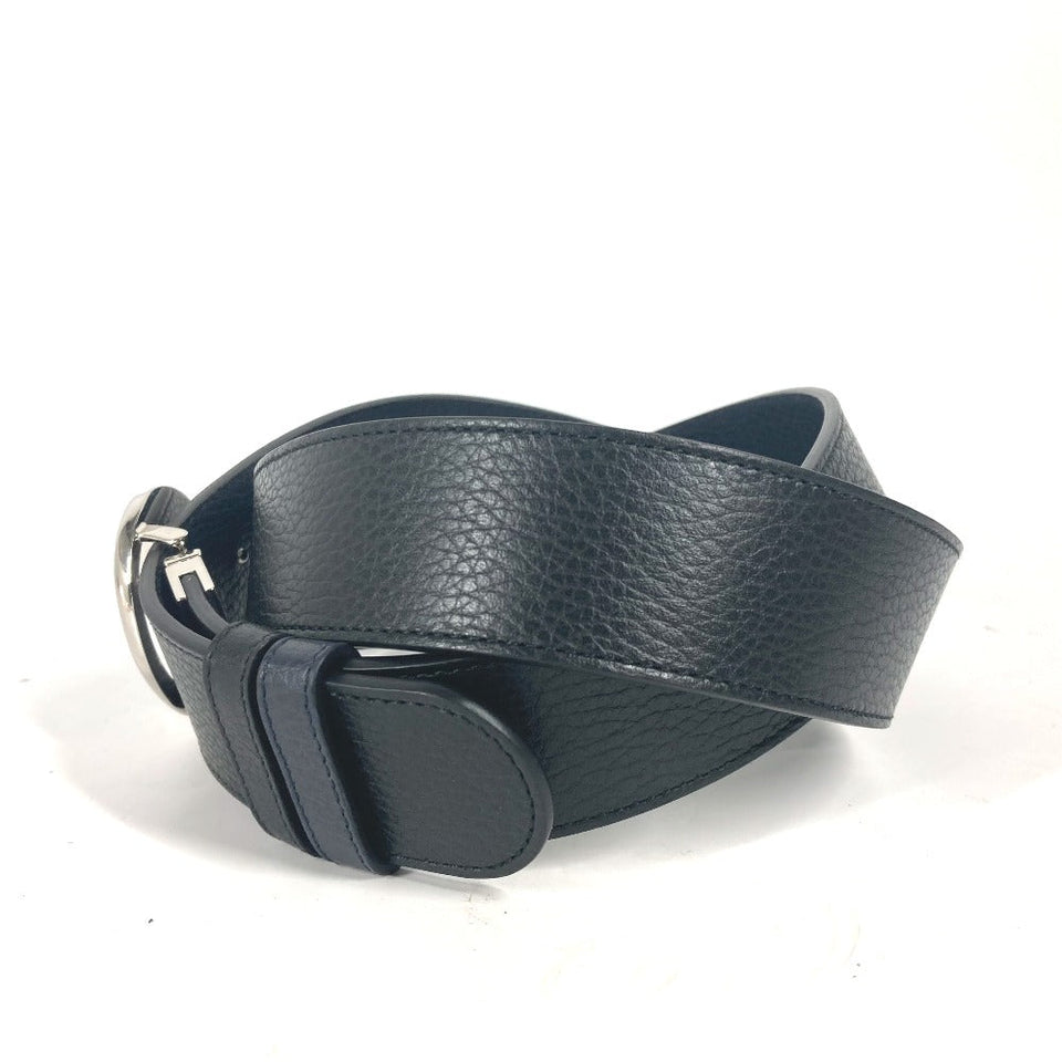 Gucci belt 449715 leather black GG logo 105