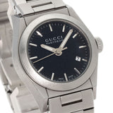 Gucci Watches Quartz 115.5 Stainless Steel , Stainless Steel Silver Pantheon black dial Women