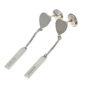 Gucci Pierce SV Silver logo drop