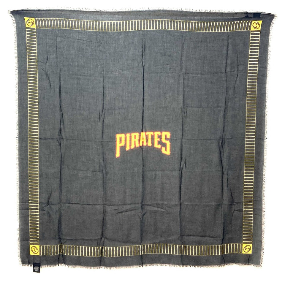Gucci Stall 535071 Rayon black Apparel MLB collaboration scarf Women