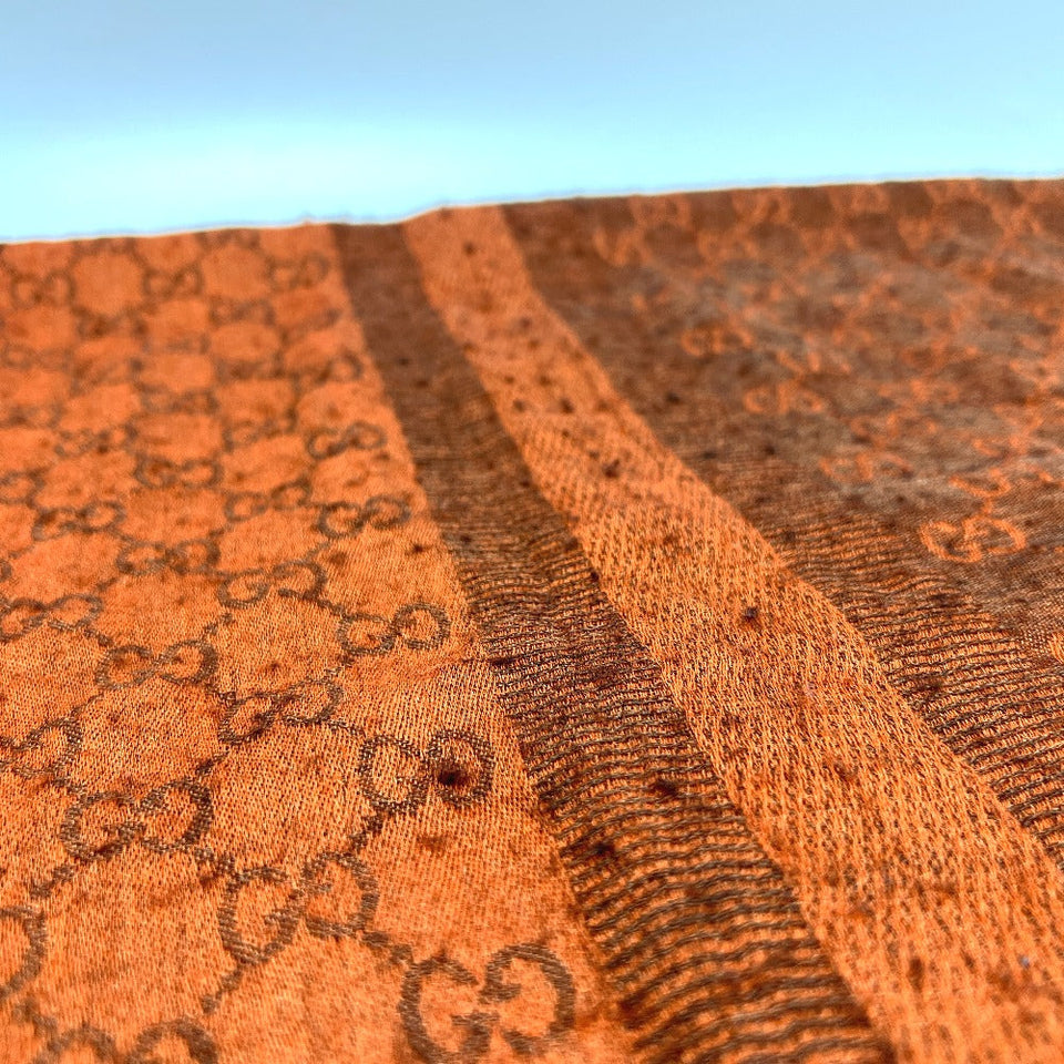 Gucci Stall 24368 Wool / cashmere Orange GG pattern