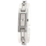 Gucci Watches Quartz 3900L Stainless Steel , Stainless Steel Silver Diamond Bezel Silver dial Women