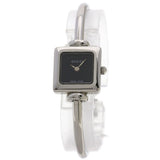 Gucci Watches Quartz Stainless Steel , Stainless Steel Silver 1900L black dial Women