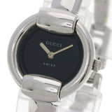 Gucci Watches Quartz Stainless Steel , Stainless Steel Silver 1400L black dial Women