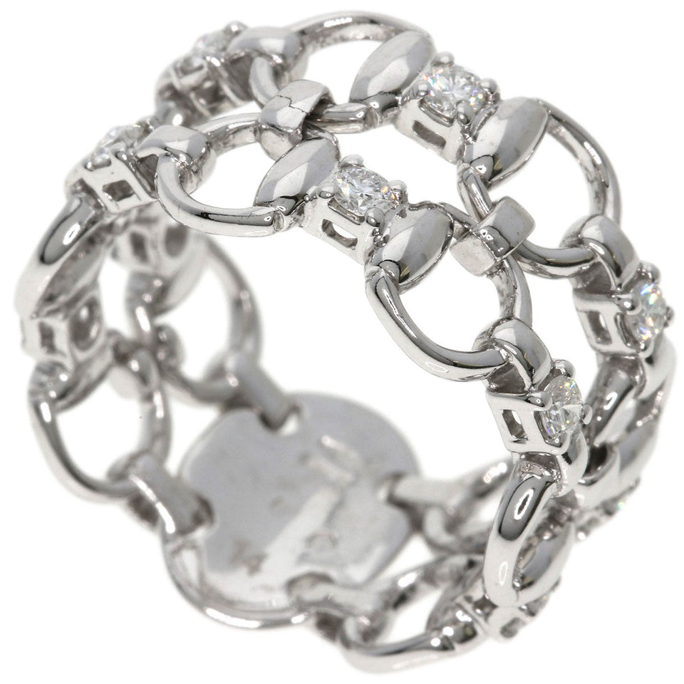 Gucci Ring K18WG Silver Diamond #14