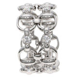 Gucci Ring K18WG Silver Diamond #14