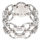 Gucci Ring K18WG Silver Diamond #14