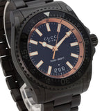 Gucci Watches Quartz YA136.2 Stainless Steel black Dive black dial