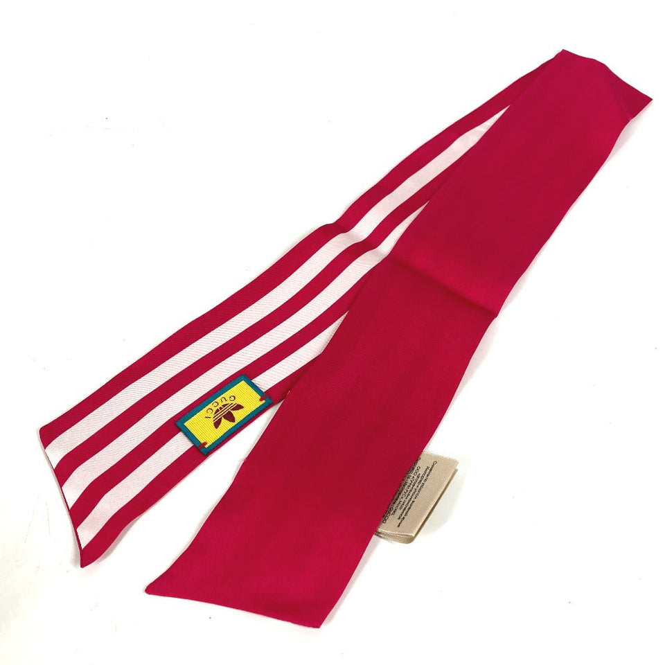 Gucci scarf 703568 silk pink bandeau scarf Adidas adidas collaboration Women