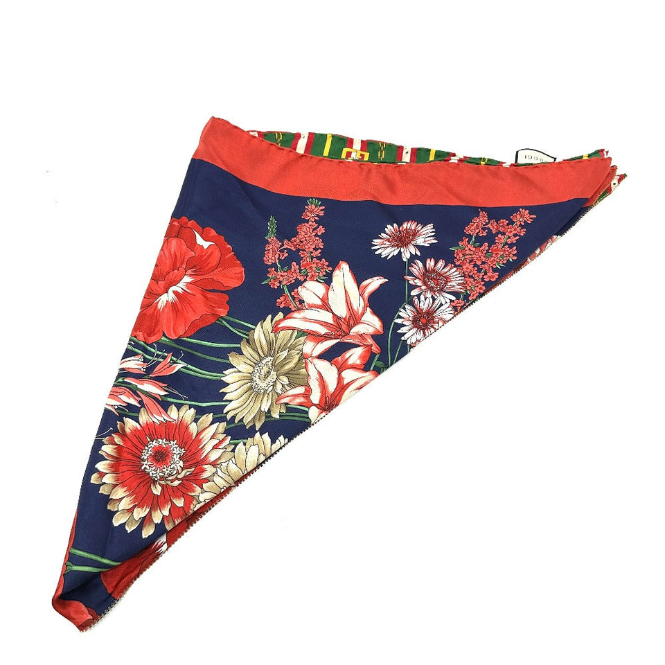 Gucci scarf silk multicolor All-over floral pattern