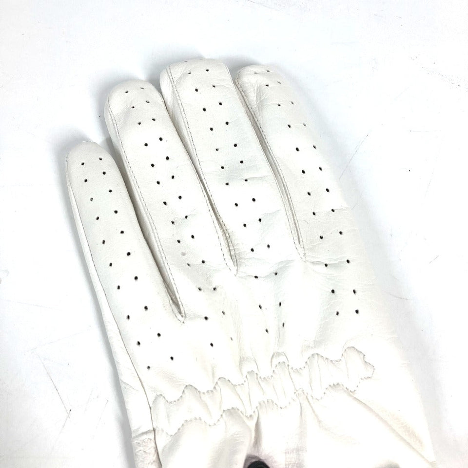 Gucci gloves leather white For left hand Golf Gloves Women 8