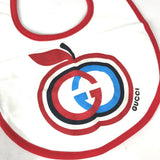 Gucci Other fashion goods 666440 cotton white baby baby baby GG Apple Bib Bib Kids