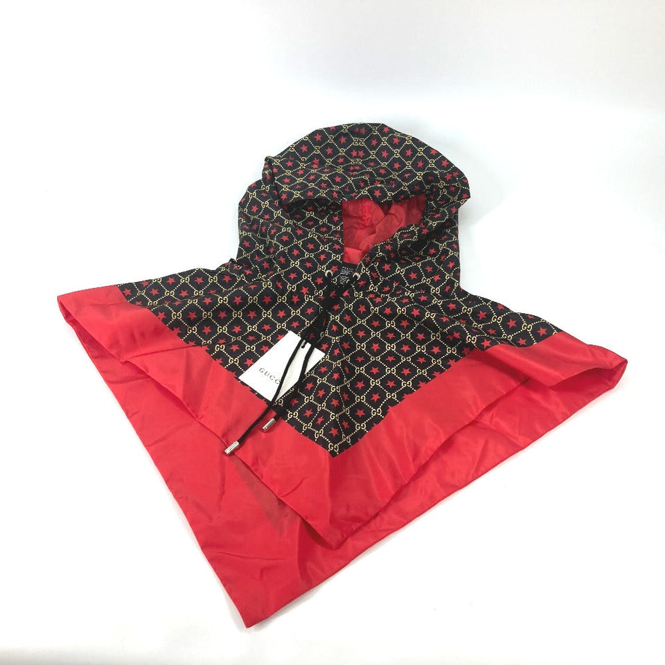 Gucci poncho 581635 Nylon Red GG star raincoat hood Women M