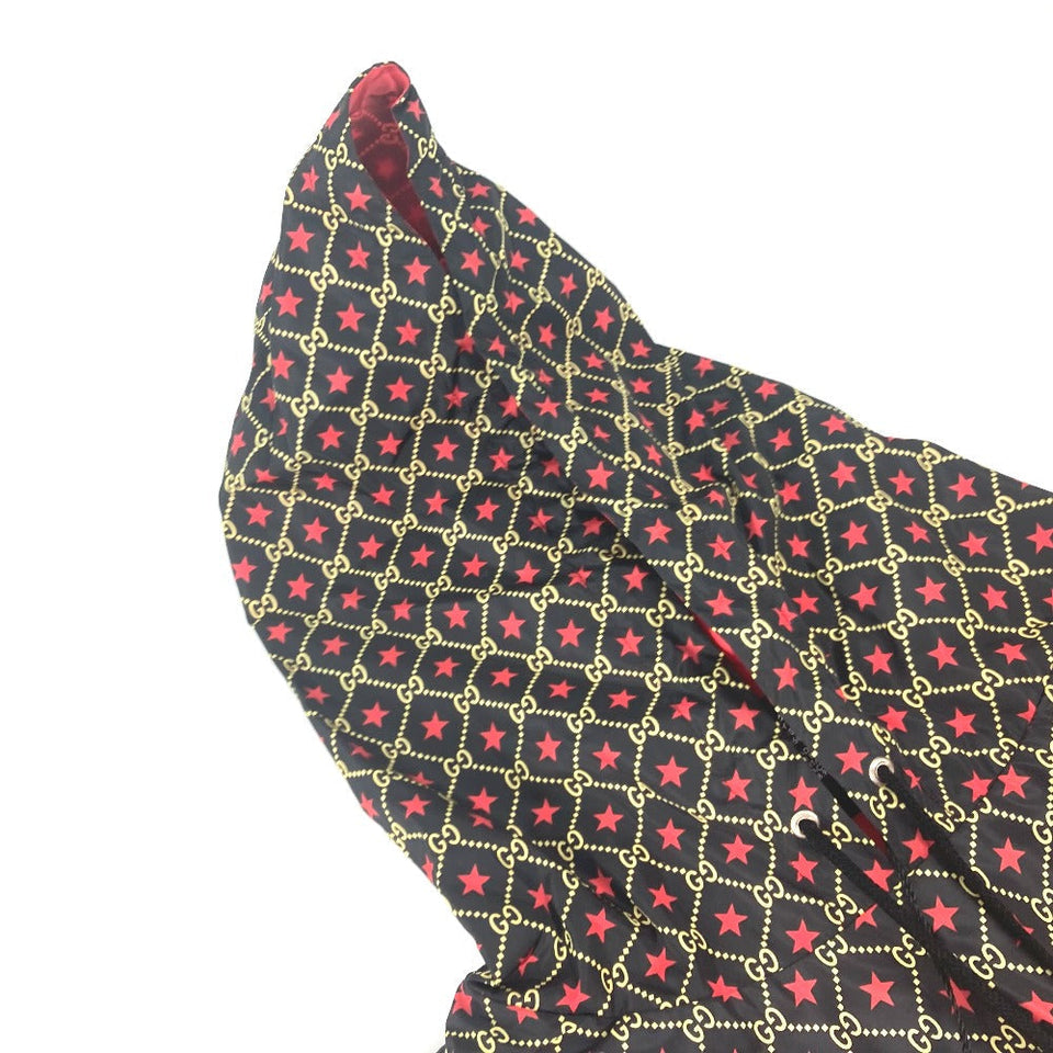 Gucci poncho 581635 Nylon Red GG star raincoat hood Women M