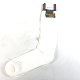 Gucci socks 537821 Cotton, Nylon white Dapper Dan collaboration logo Sherry Line mens L 26-28cm