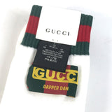 Gucci socks 537821 Cotton, Nylon white Dapper Dan collaboration logo Sherry Line mens L 26-28cm