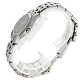 Gucci Watches Quartz 5500L Stainless Steel , Stainless Steel Silver Round face black dial Women