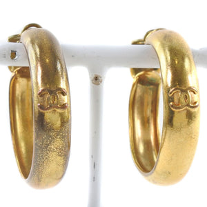 Chanel Gold Plated Earrings Clip