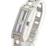 Gucci Watches Quartz 110 Stainless Steel , Stainless Steel Silver Square face white dial Women