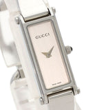 Gucci Watches Quartz 1500L Stainless Steel , Stainless Steel Silver Square face Silver dial Women
