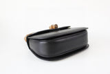 Gucci Bamboo Top Handle Bag Leather Medium Black