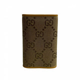 Gucci Key case Key holder  Canvas, Leather Brown GG logo mens(Unisex)