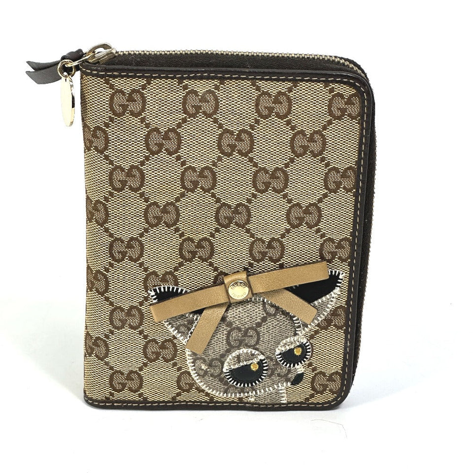 Gucci Notebook cover 233152 GG canvas / leather Brown GG Gutchori Chihuahua Women