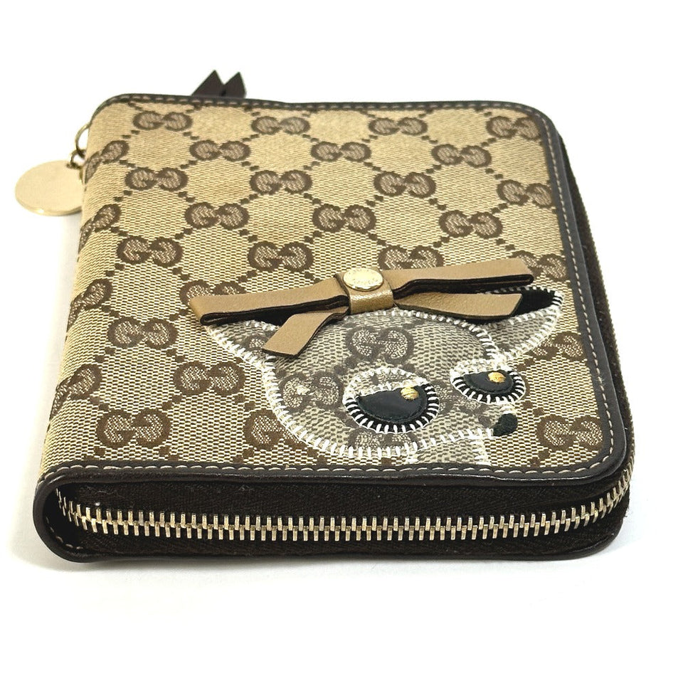 Gucci Notebook cover 233152 GG canvas / leather Brown GG Gutchori Chihuahua Women