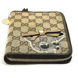 Gucci Notebook cover 233152 GG canvas / leather Brown GG Gutchori Chihuahua Women