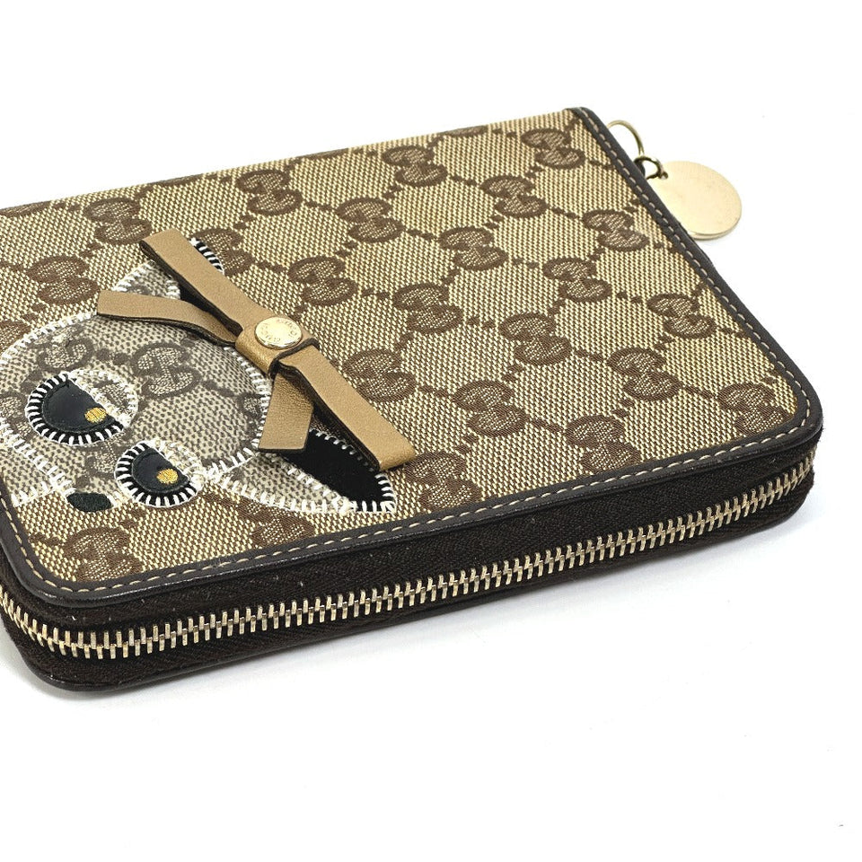 Gucci Notebook cover 233152 GG canvas / leather Brown GG Gutchori Chihuahua Women
