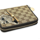 Gucci Notebook cover 233152 GG canvas / leather Brown GG Gutchori Chihuahua Women