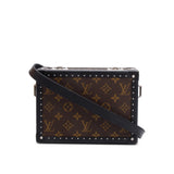 Louis Vuitton Monogram Macassar Clutch Box w/ Strap & Box