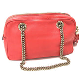 Gucci Shoulder Bag 308983 leather Begonia pink Interlocking G SOHO Small Women
