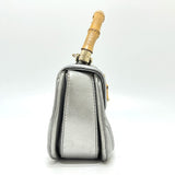 Gucci Handbag 254884 leather Silver New Bamboo