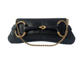 Gucci Horsebit 1955 Chain Shoulder bag Large Black Leather