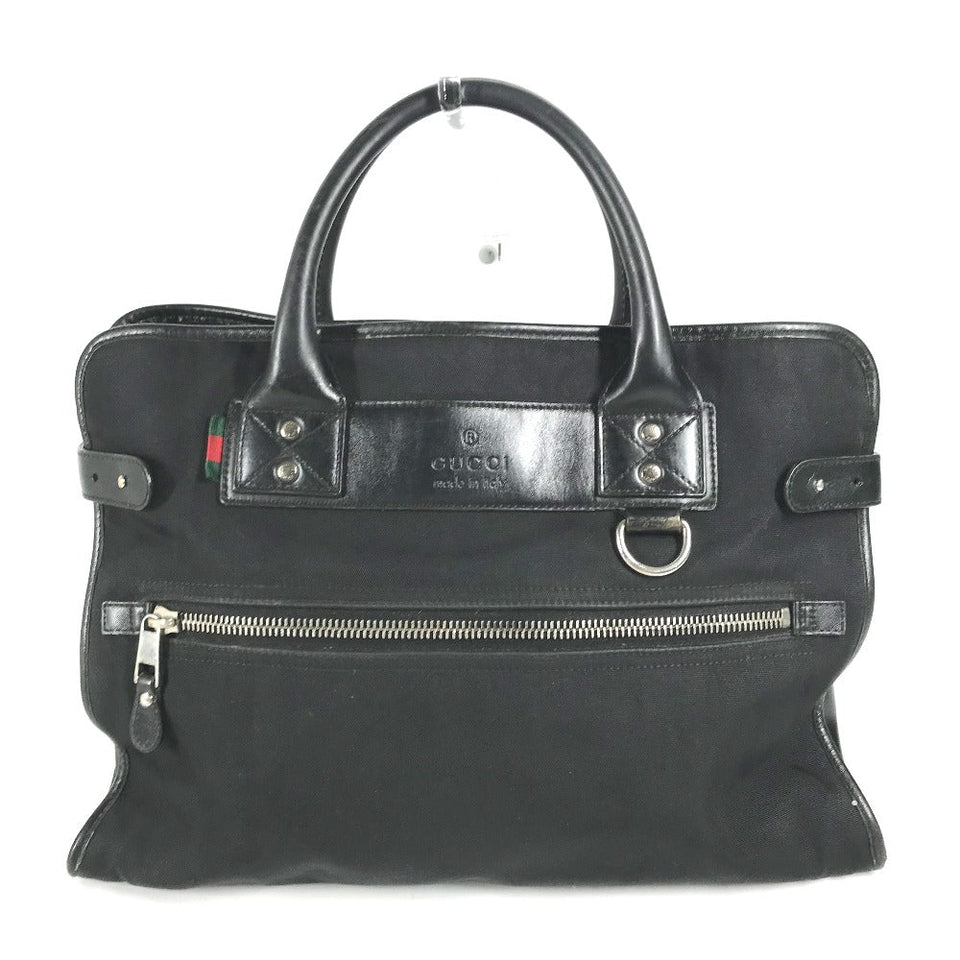 Gucci Business bag 246410 Nylon / leather black logo mens