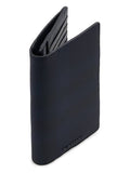 Luxury Burberry Coated Canvas Check Motif Long Wallet Navy