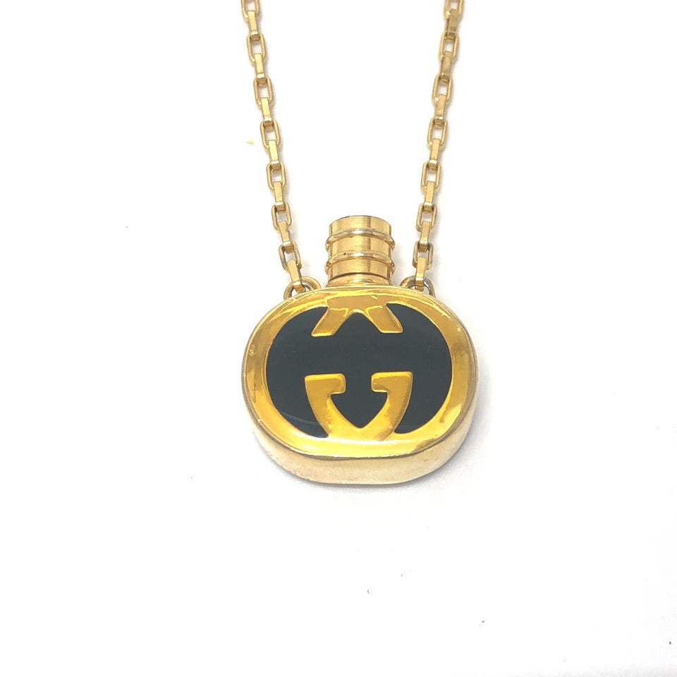 Gucci Necklace Gold Plated gold GG Perfume Bottle