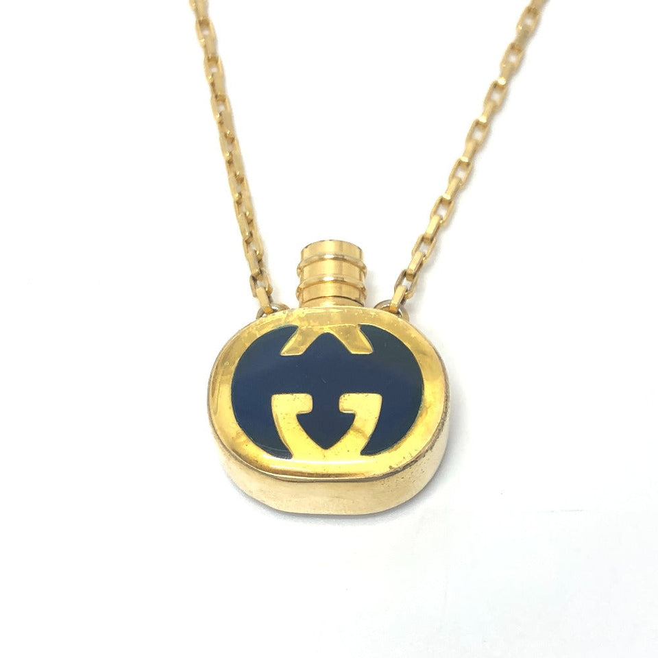 Gucci Necklace Gold Plated gold GG Perfume Bottle