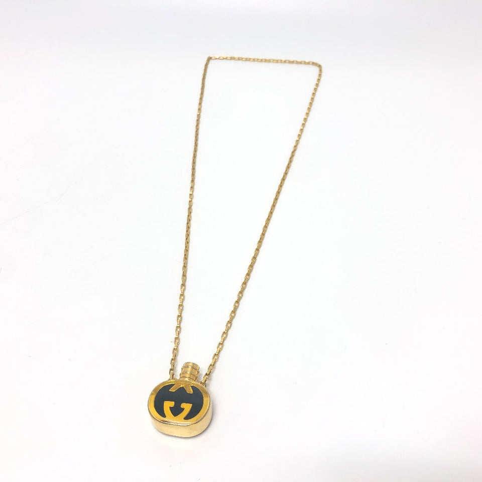 Gucci Necklace Gold Plated gold GG Perfume Bottle