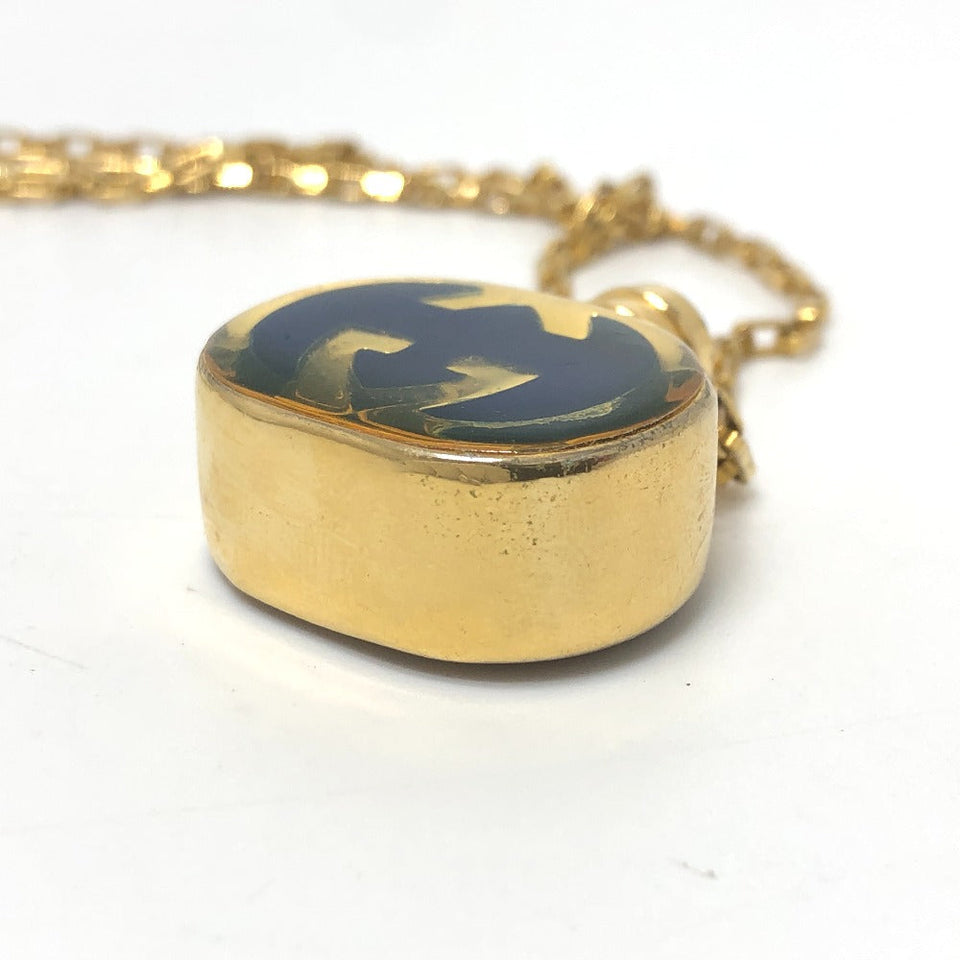 Gucci Necklace Gold Plated gold GG Perfume Bottle