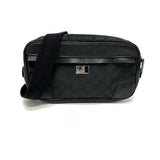 Gucci Waist bag 336672 Nylon / leather black GG nylon mens