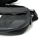 Gucci Waist bag 336672 Nylon / leather black GG nylon mens