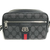 Gucci Shoulder Bag 680128 Canvas / leather black Balenciaga Balenciaga collaboration Hacker Project GG mens