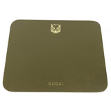 Gucci Other miscellaneous goods leather khaki PC personal computer interior tiger mouse pad mens