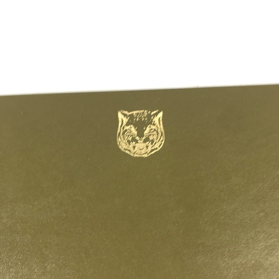 Gucci Other miscellaneous goods leather khaki PC personal computer interior tiger mouse pad mens