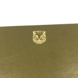 Gucci Other miscellaneous goods leather khaki PC personal computer interior tiger mouse pad mens