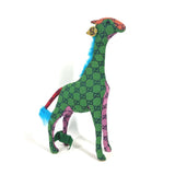 Gucci Plush Doll 670233 GG canvas multicolor GG Decorative Giraffe Animal unisex(Unisex)