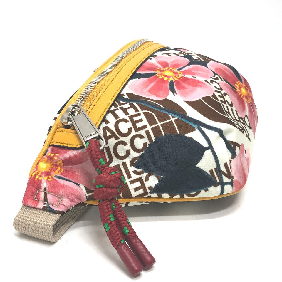 Gucci Sling bag 650299 Nylon multicolor THE NORTH FACE collaboration waist pouch Women