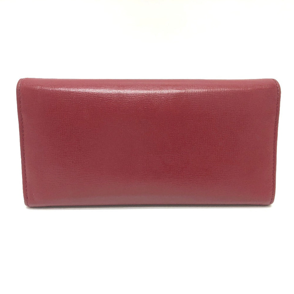 Gucci Folded wallet 598531 leather Red Marina Interlocking G Women